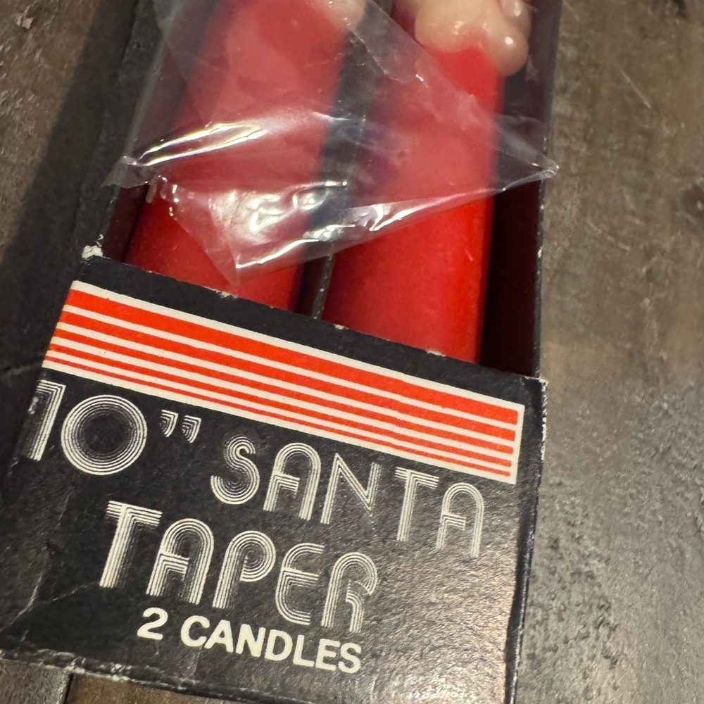 Vintage Prelude Candles Tapered 10" Whimsical Santa Candles - Picture 3 of 6